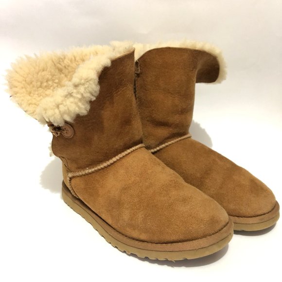 ugg womens bailey button boots chestnut